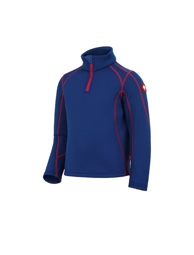 Bovenkleding: Schipperstrui thermo stretch e.s.motion 2020,kind. + korenblauw/vuurrood 2