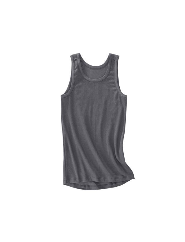 Ondergoed | Thermokleding: e.s. Cotton rib tank-shirt + titaan