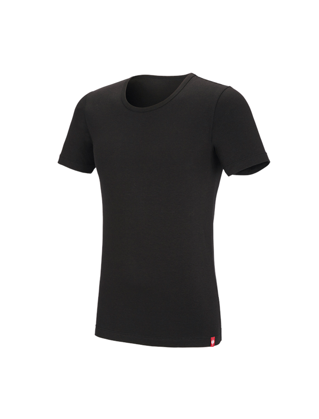 Ondergoed | Thermokleding: e.s. Modal T-shirt + zwart 2