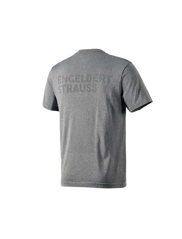 Bovenkleding: T-Shirt seamless  e.s.trail + bazaltgrijs melange 1