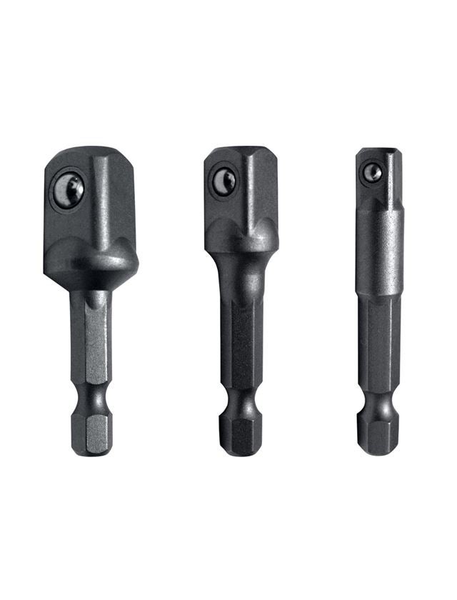 Dopsleutel: e.s. adapter-set voor boormachine 1/4+ 3/8+ 1/2