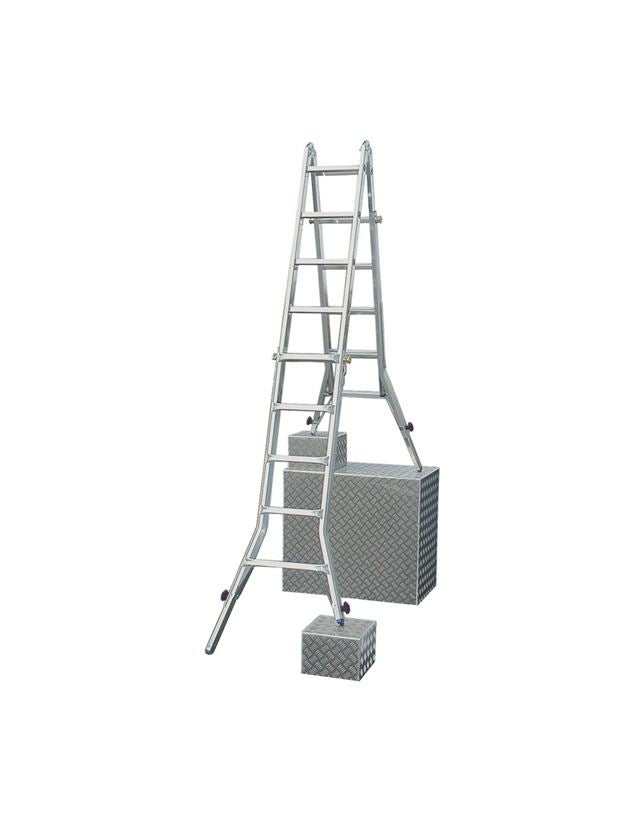 Ladders: KRAUSE STABILO telescopische vouwladder (Alu)
