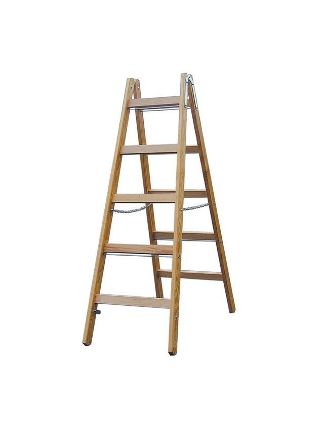 Ladders: KRAUSE Dubbel tredentrapleer, hout
