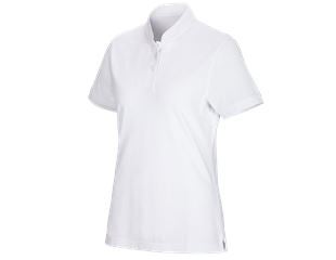 e.s. Poloshirt cotton Mandarin, dames