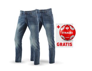SET: 2x e.s. 5-pocket-stretch-jeans, straight